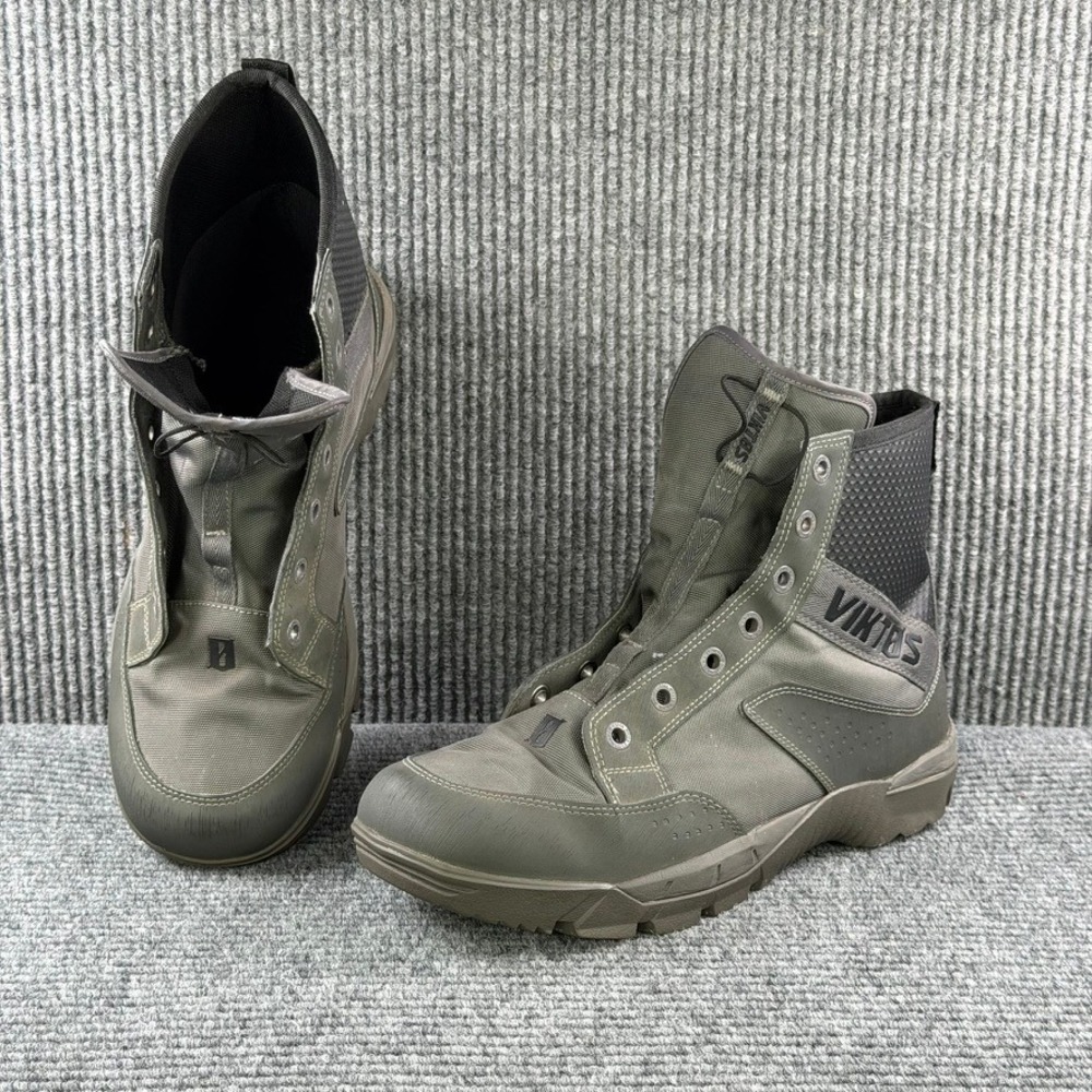 Viktos Johnny Combat Waterproof Boots Mens 11 Ranger Green Tactical No Laces